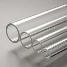CLEAR ACRYLIC PERSPEX PIPE TUBE BAR HOLLOW 15mm 25mm 12mm 50mm 60mm 70mm