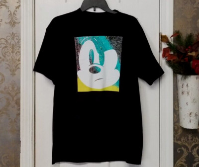 DISNEY MICKEY MOUSE NEFF MEN'S T-SHIRT BLACK SHORT SLEEVES SIZE MEDIUM NWT