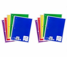 College Ruled Notebook Spiral 10-Pack 1 Subject 70 Sheets Each 10.5x8 School Lot
