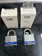 New 2-pack lot Master Lock 5UP COMMERCIAL Pad Lock 2" *USE 376 KEYING TOOL*