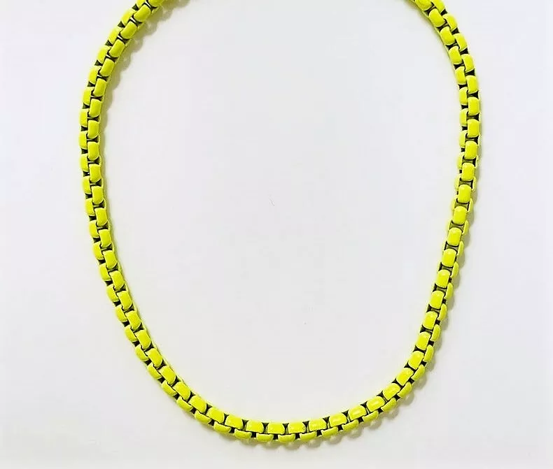 Neon yellow best sale necklace