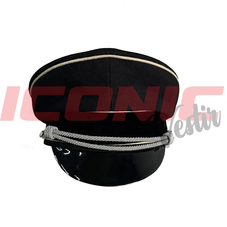 Gorra visera oficial alemán vintage lana y algodón, recuerdo militar retro Foto 2 de 4