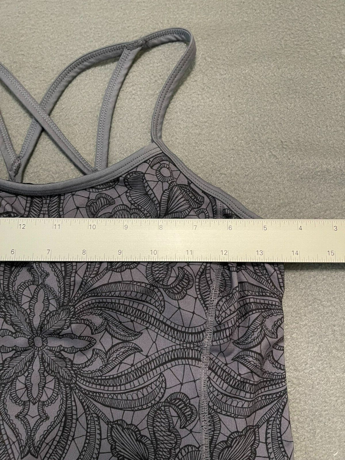 Athleta Patterned Spaghetti Strap Criss Cross Gra… - image 2