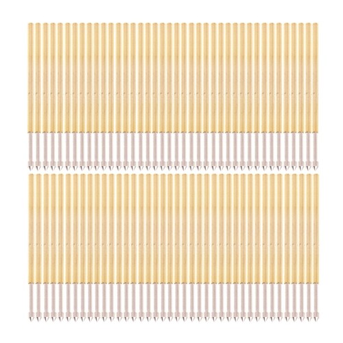 100 Pcs Spring Test Probe Pogo Pin P100-E2 Dia 1.36mm Length 33.3mm