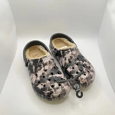 Crocs Classic Lined Bleach Dye Clog Slides Sandals Slippers Men 5 / Women 7 NEW