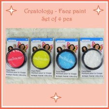 CREATOLOGY Face Paint LOT 4 Colors: Pink, Yellow, Blue, White NEW Fast Shipping