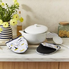 Microwave Mitts - Pair Ulster Weavers Seashore 100% Cotton Blue