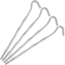 ASR Outdoor 4pk Aircraft Grade Aluminum Screw In Tent Stakes Pegs Ground