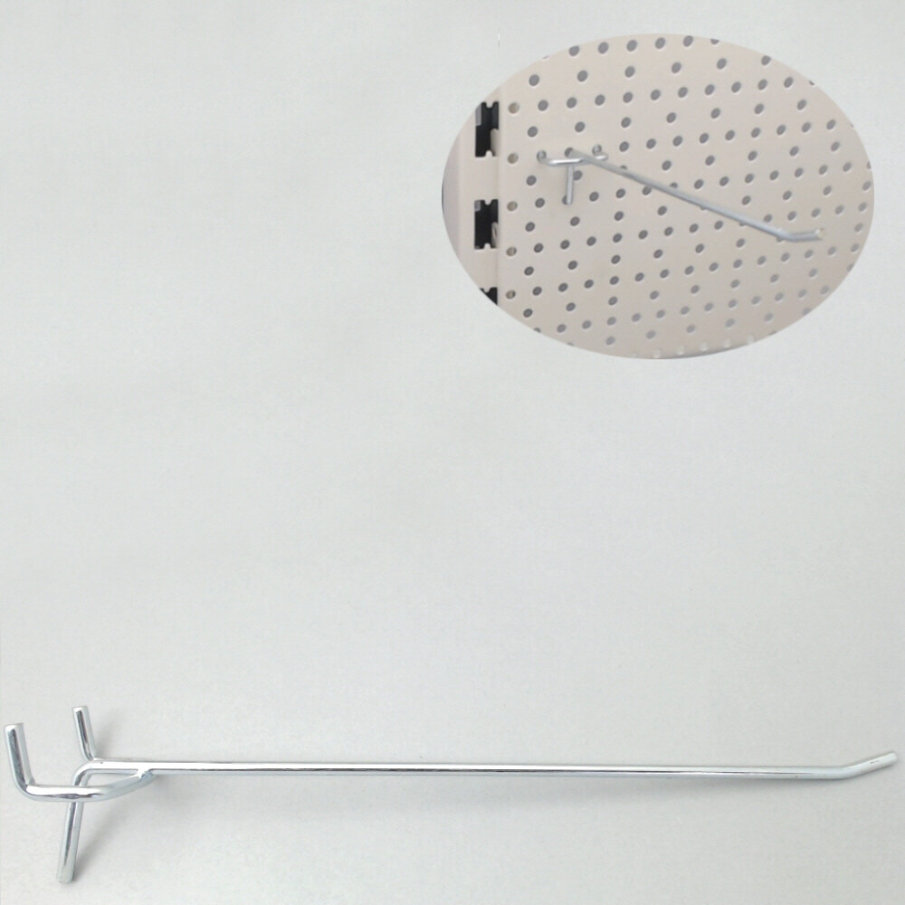 Produktbild von 50 Tegometall Einfachhaken HE203, 20cm Lang – Praktische Haken Für Ihre Lochwand Oder Regalböden