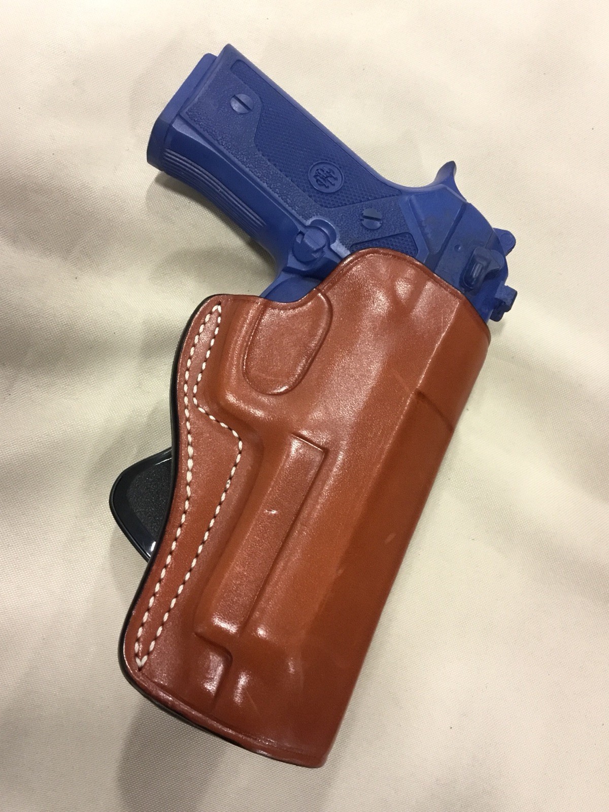 Premium Leather PADDLE Holster for BERETTA 92 / 92F / 92FS ( 4092 BRN