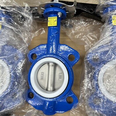 3  Butterfly Valve Wafer 316 Stainless Disc PTFE Seat