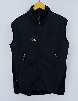 Rare Men's RAB Test Team Phantom Polartec Vest Waistcoat Black / Gray Size M