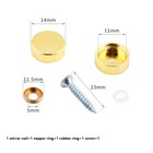 <!--F#f_0-->5Pc Mirror Fixing Nails Copper Screw Cap Polished Chrome Decorative Mirror Na _t<!--F/-->