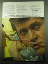 1969 Univac 9000 Series Computers Ad - More Efficient