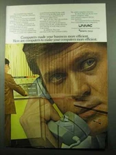 1969 Univac 9000 Series Computers Ad - More Efficient
