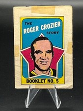 1971-72 O Pee Chee Hockey Insert Booklet #5 Roger Crozier Buffalo Sabres G