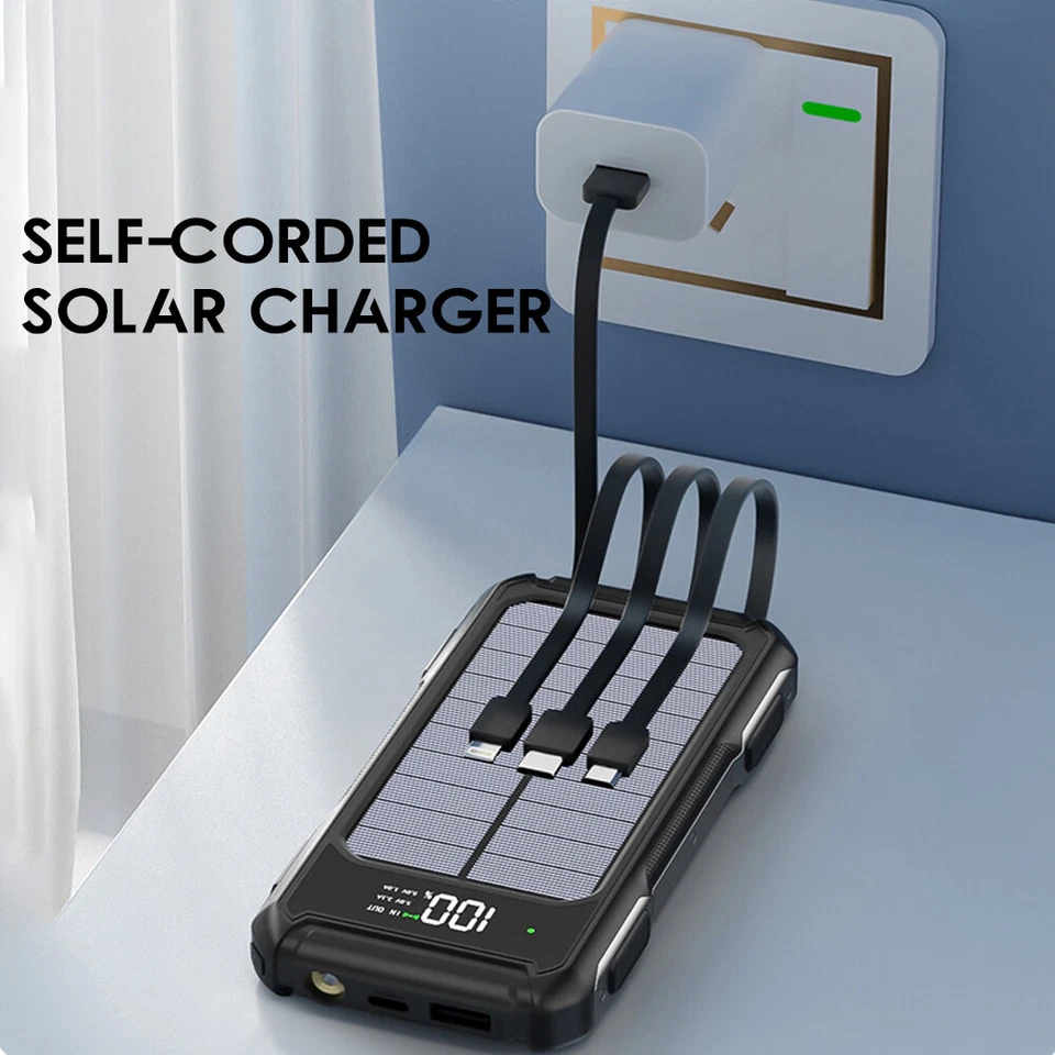 Banco de alimentación portátil de 40000 mAh 4 USB cargador de batería externo carga rápida Foto 4 de 4