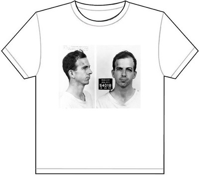 LEE HARVEY OSWALD MUG SHOT T-SHIRT TEE PICTURE PHOTO mugshot jfk