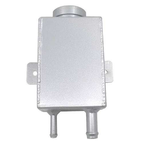 Universal Aluminium power steering reservoir Tank Bottle 750ml With Cap Silver - Picture 3 of 7