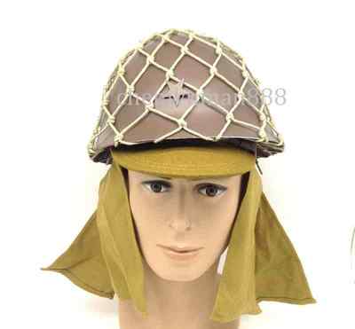WWII JAPANESE MILITARY 90 ARMY HELMET WITH HELMET COVER AND