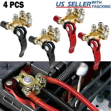 4Pcs Car Battery Terminal Connector Clamp Quick Release Adjust Disconnect Tool