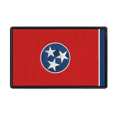 TENNESSEE STATE FLAG embroidered iron-on PATCH EMBLEM applique - HIGHEST QUALITY