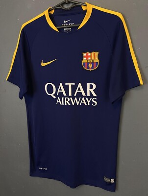 MEN'S NIKE FC BARCELONA 2015/2016 TRAINING SOCCER FOOTBALL SHIRT