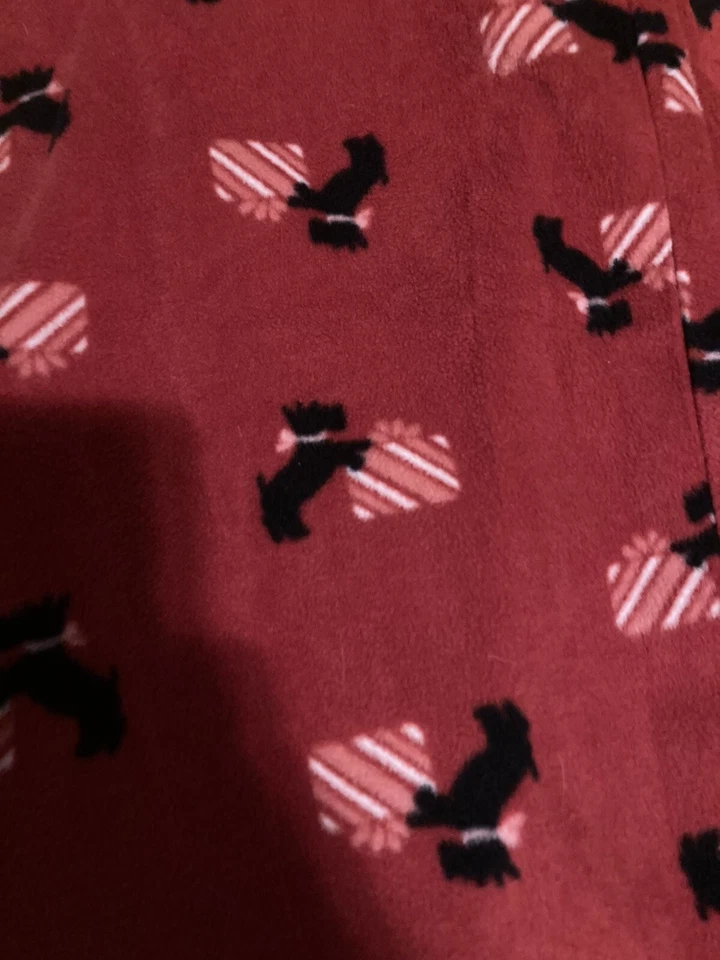 Croft and Barrow XL 100% Poliéster Pijama Pantalones Rojo Scottish Terrier Perros Regalos Foto 2 de 3