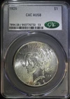 1926 P Peace Silver Dollar CACG AU58 Almost Uncirculated Lustrous CAC Coin