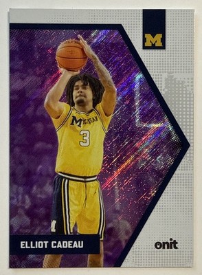 2025-26 ONIT Michigan Wolverines Purple Elliot Cadeau #B-3
