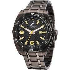 Men's Nautica NAPTCF204 TIN CAN BAY 3H Stainless steel watch 45mm
