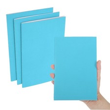 3 Pack A5 Notebook, A5 Journal Mini Notebook Pocket Kraft,Blue