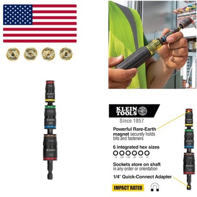 Multi-Function 7-in-1 Flip Socket Set Compatible with Impact Driver & Nut Driver
