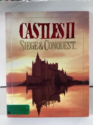 Castles II Siege & Conquest - MS-DOS 5.25 Floppy Discs PC Big Box 1992 Interplay