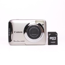 Canon PowerShot A495 10.0MP Digital Camera - Silver - FULLY WORKING