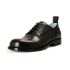 Versace Men's Black Leather Lace Up Oxfords Derby Shoes US 7 IT 40