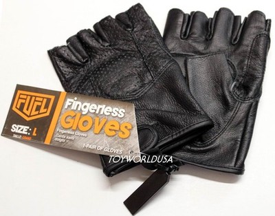 Fuel Fingerless Gloves Leather Size L
