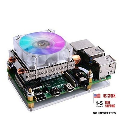  Low-Profile CPU Cooler with RGB PWM Fan & Aluminum Heatsink for Silver