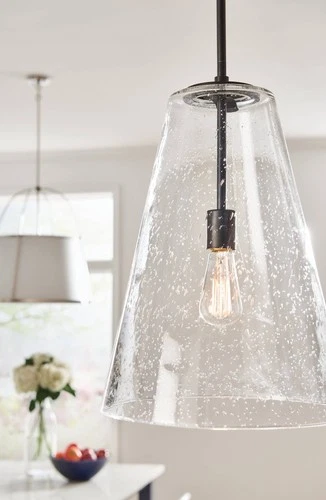 Hinkley Vance 13" Wide Heritage Brass and Glass Pendant Light - Picture 4 of 10