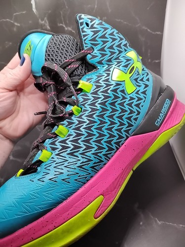 Größe 11 Under Armour Charged E24 Neon Tropical Electric Blue, Grün, Pink 2016 - Bild 9 von 15