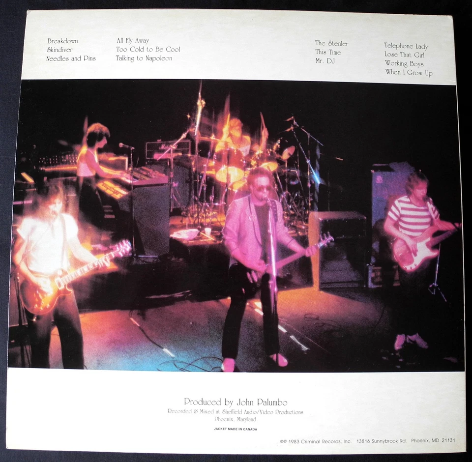 CRACK THE SKY - World In Motion Nr MINT hard prog '83 Criminal FIRST PRESS inner - Image 2 of 3