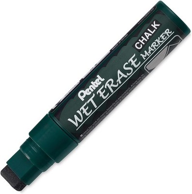 Wet Erase Chalk Marker, Black Jumbo (SMW56-A)