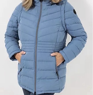 CENTIGRADE ACTIVE Funktionssteppjacke abzippbare Ärmel abnehmbare Kapuze Gr. 42