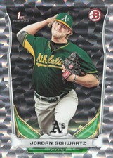 2014 Bowman Draft Silver Ice #DP119 Jordan Schwartz