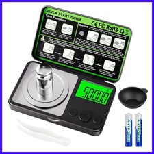 Bilancia digitale milligrammo 50g x 0,001g, mini bilancia di precisione con peso tara f...