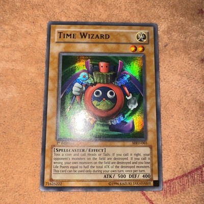🔥 YUGIOH Time Wizard MRD-065 ULTRA RARE 1ST EDITION Metal Raiders