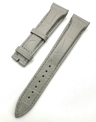 Authentic Franck Muller 19x16 Gray Color Genuine Alligator Leather Band Strap