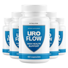  5 Pack Uro Flow for Men Prostate Health  Urinary Support Supplement 300 Caps
