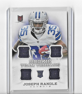 2013 Panini Momentum Rookie Team Threads Joseph Randle Quad Patch Card /299 #18