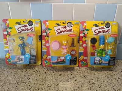 NOS Simpsons Sunday Best World Of Springfield Interactive Figures Lot Of 3